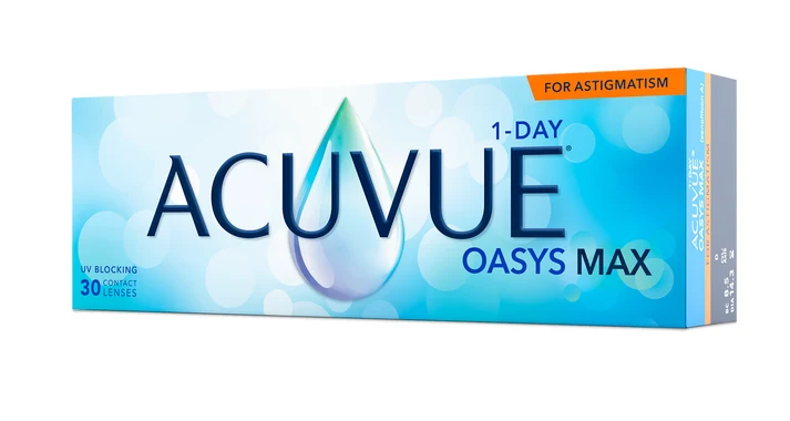 Acuvue Oasys MAX Multifocal for Astigmatism – 30 lentilles